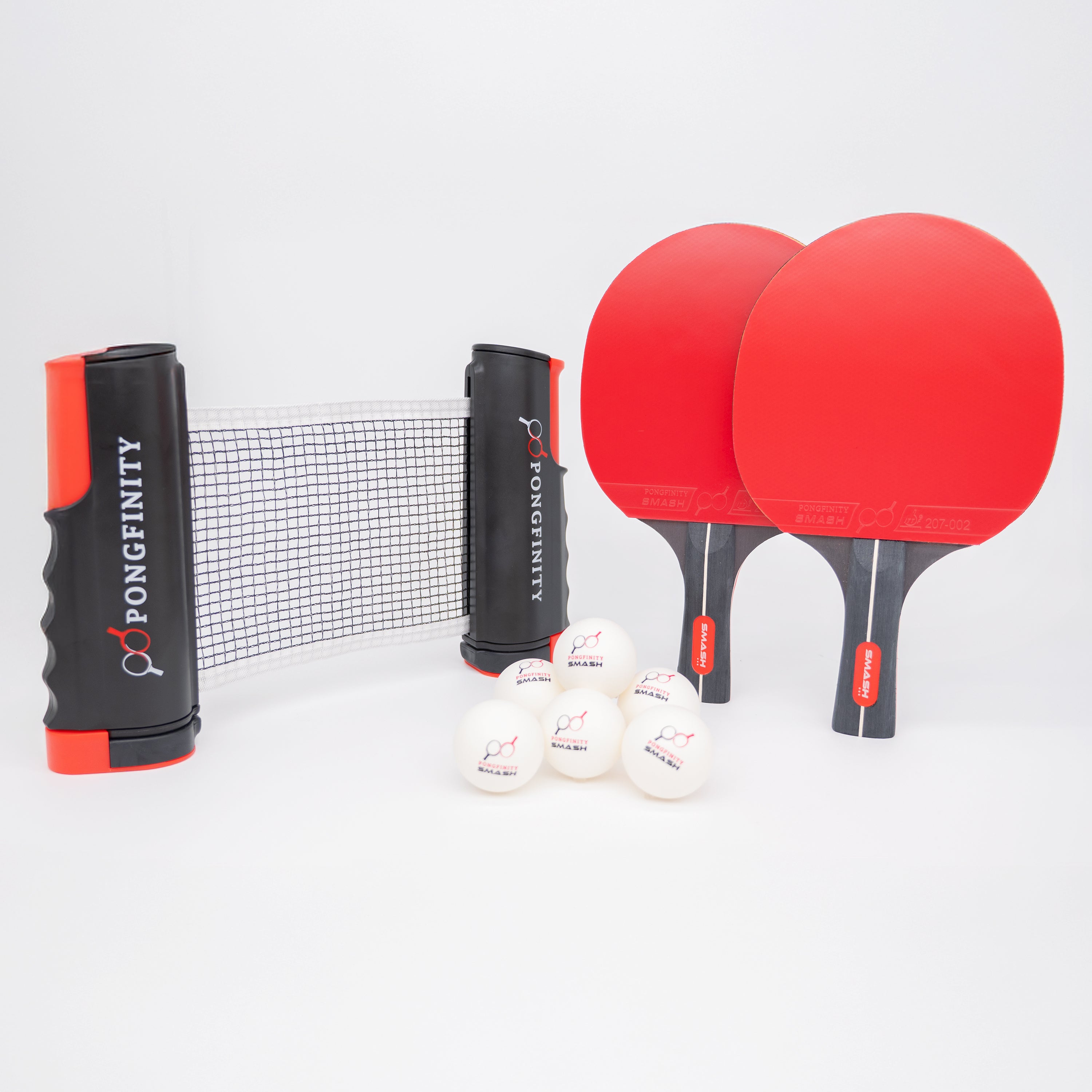 ping pong gear Pongfinity Ping Pong Set – Retractable Net, Paddles & Balls