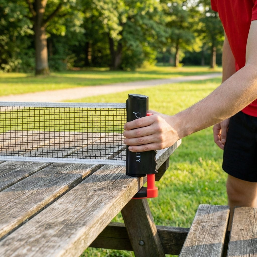 A picnic bench in the park